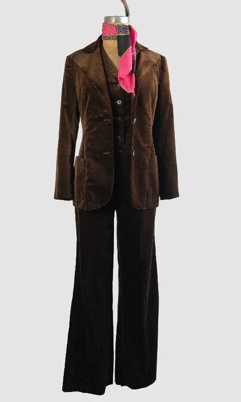 VELVET CRUSH 70s SIR For Her Pant Suit • Small Medium