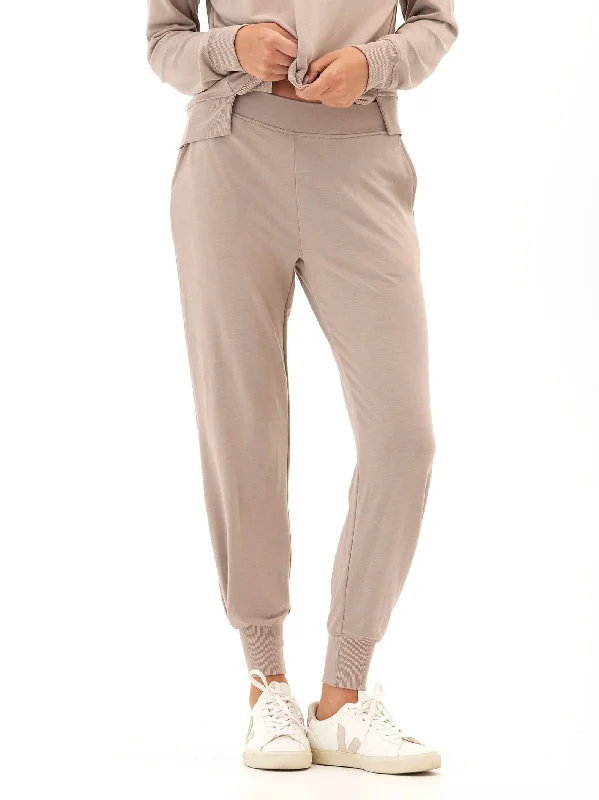 Zarina Modal Terry Tulip-Hem Jogger