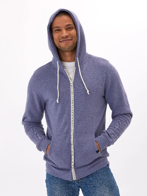 Triblend Zip Fleece Hoodie