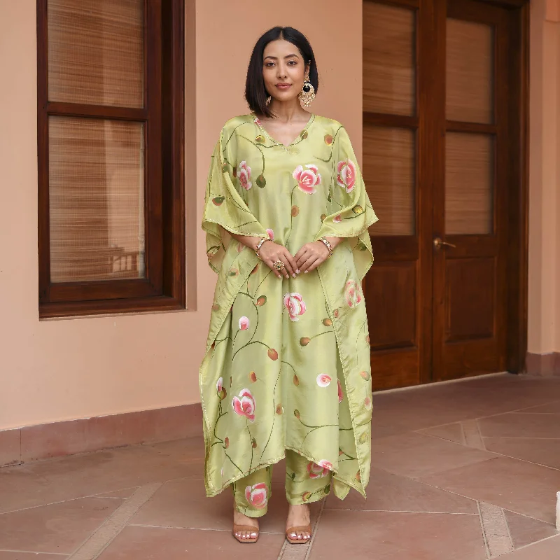 Kashvi Tissue Silk Kaftan Set