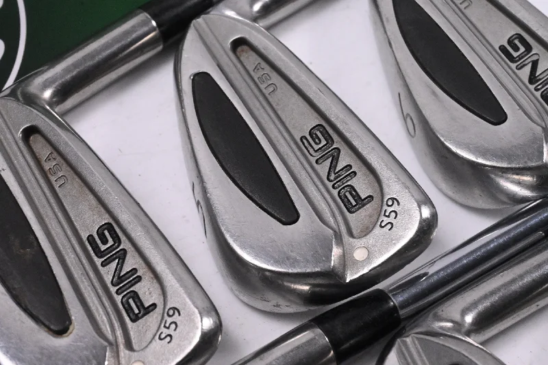 Ping S59 Irons / 4-9 / White Dot / Stiff Flex Ping AWT Steel Shafts