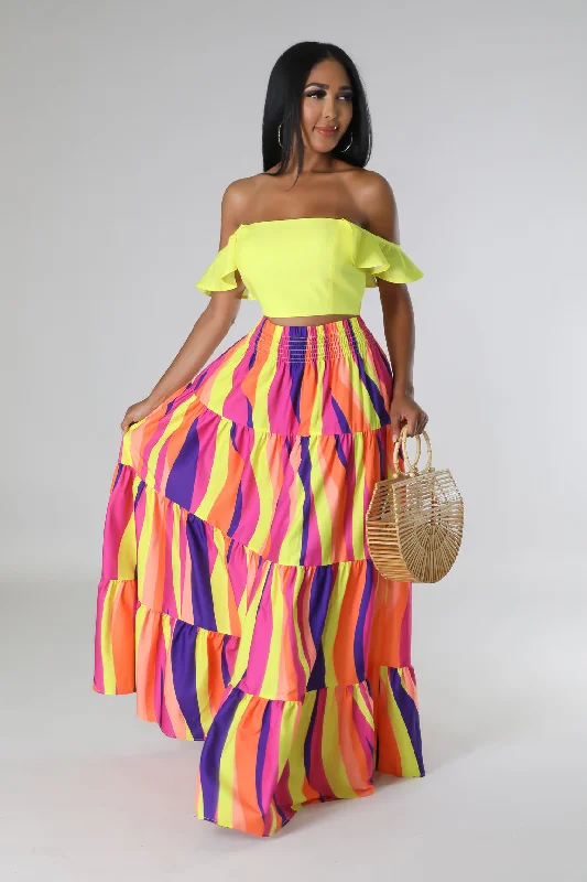 Summer In Colors Skirt Set