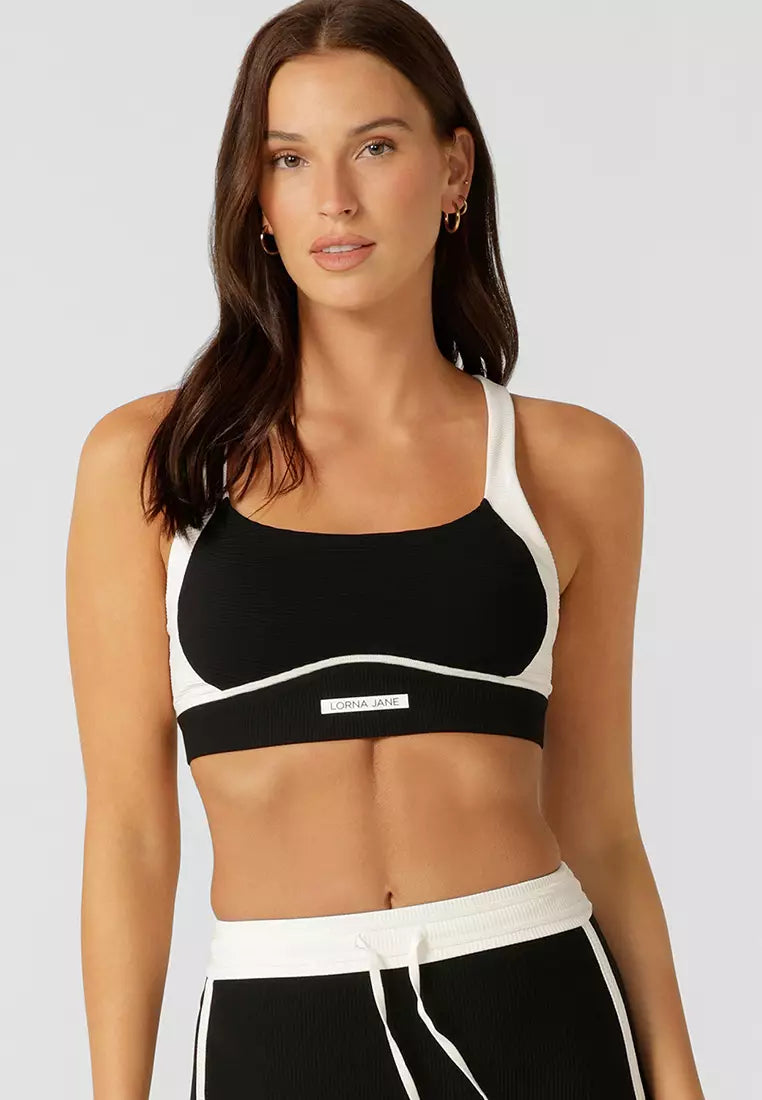 Lorna Jane Sweat to Surf Sports Bra - Black