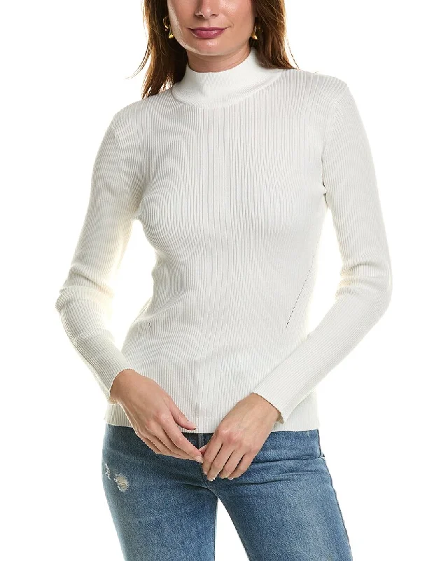 T Tahari Mock Neck Sweater