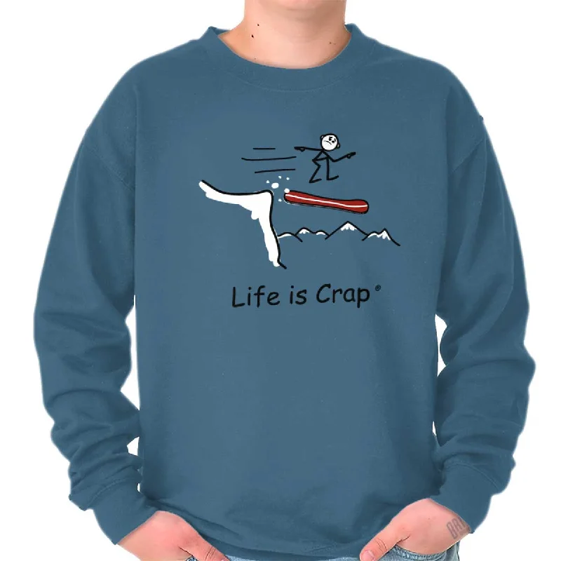 Snowboard Off A Cliff Sweatshirt