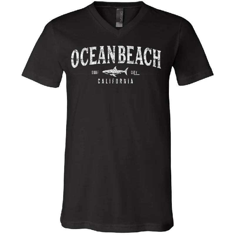 Ocean Beach California Asst Colors V-Neck