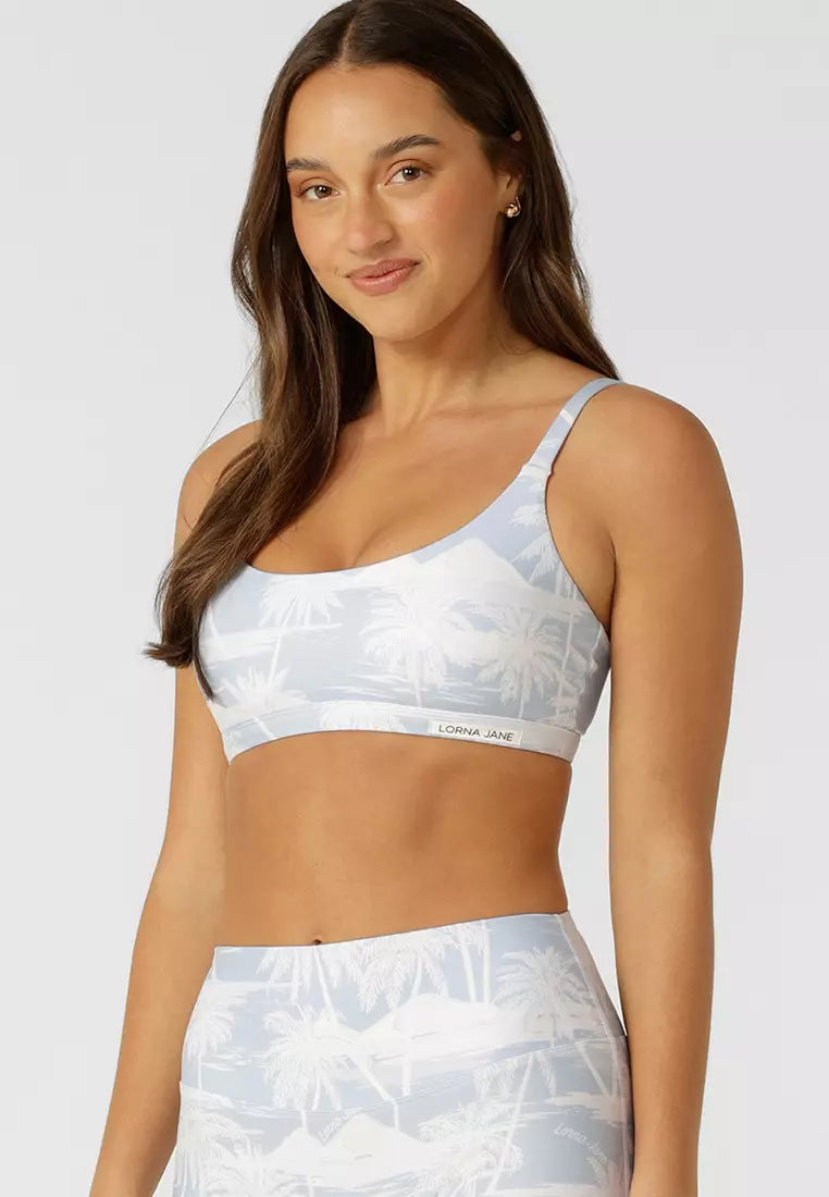 Lorna Jane Aloha Sports Bra - Aloha Blues Print