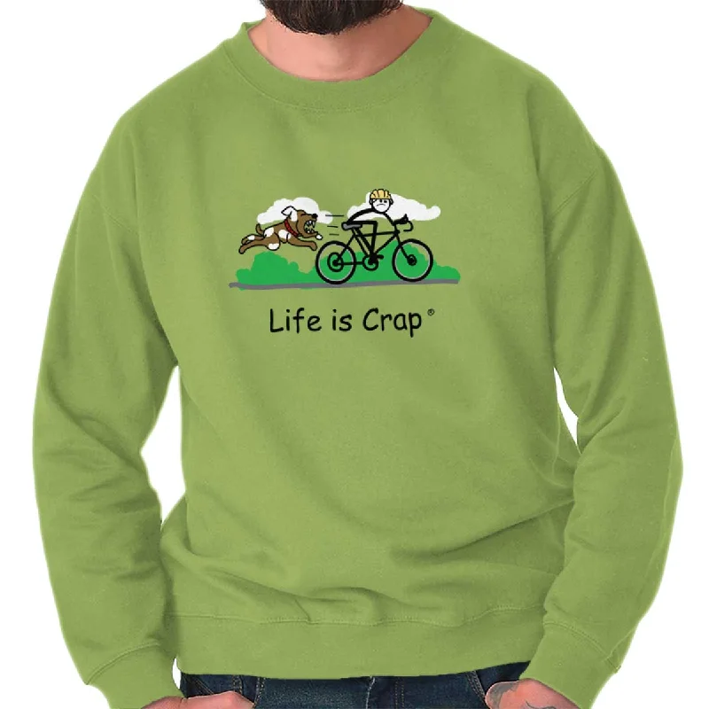 Dog Bike Chase Sweatshirt