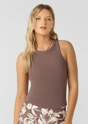 Lorna Jane Basics Rib Tank - Stone