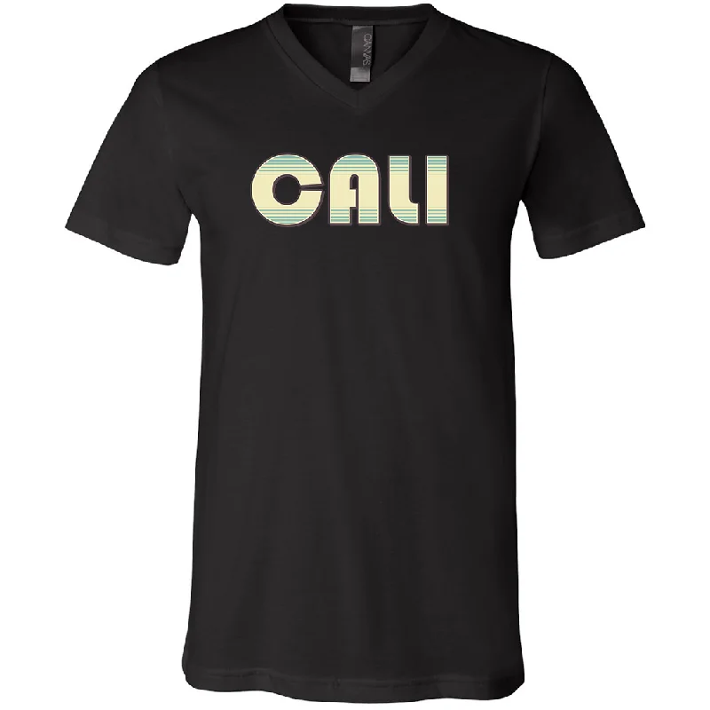 Cali 70's Stripe Asst Colors V-Neck