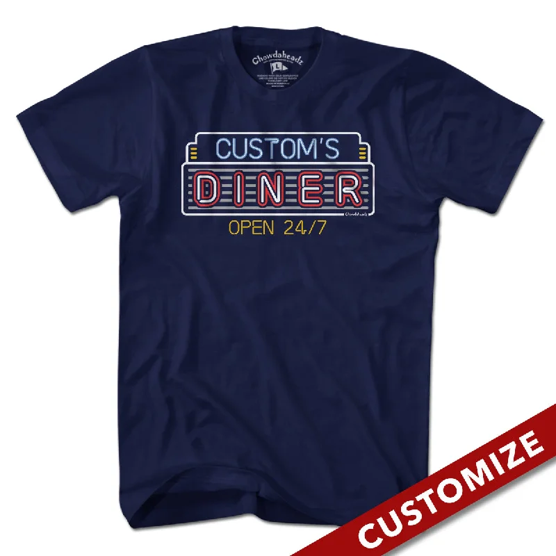 Custom Name's Diner T-Shirt