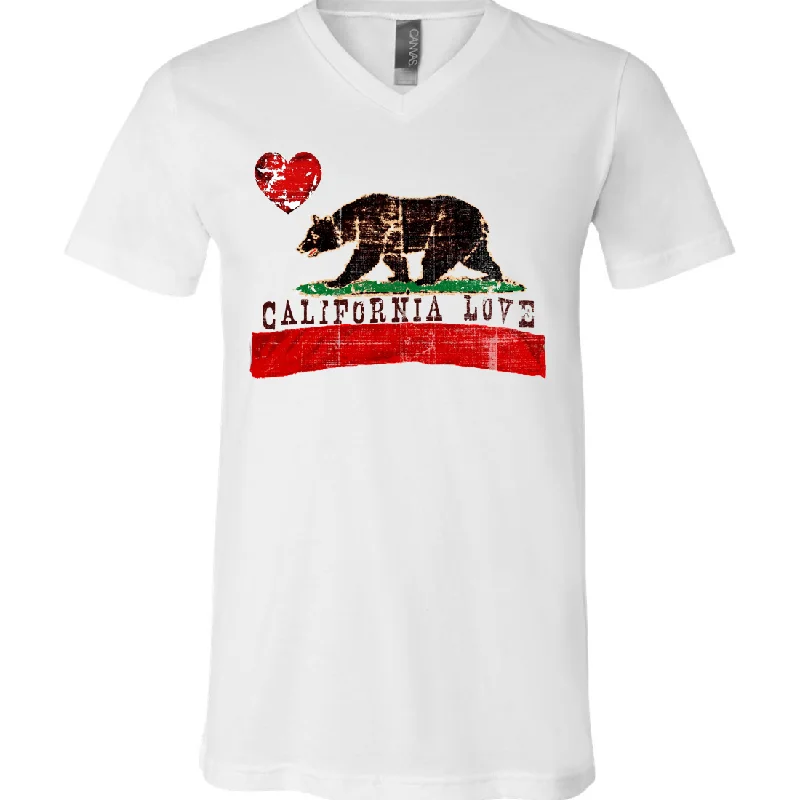 California Love Distressed Asst Colors V-Neck