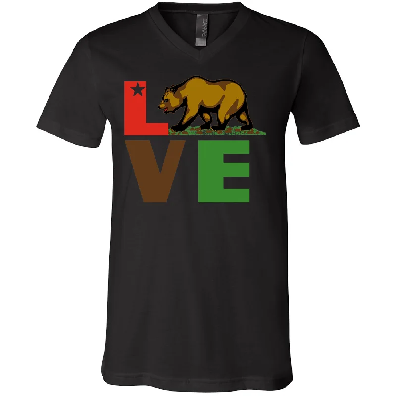 California Republic Love Bear Asst Colors V-Neck