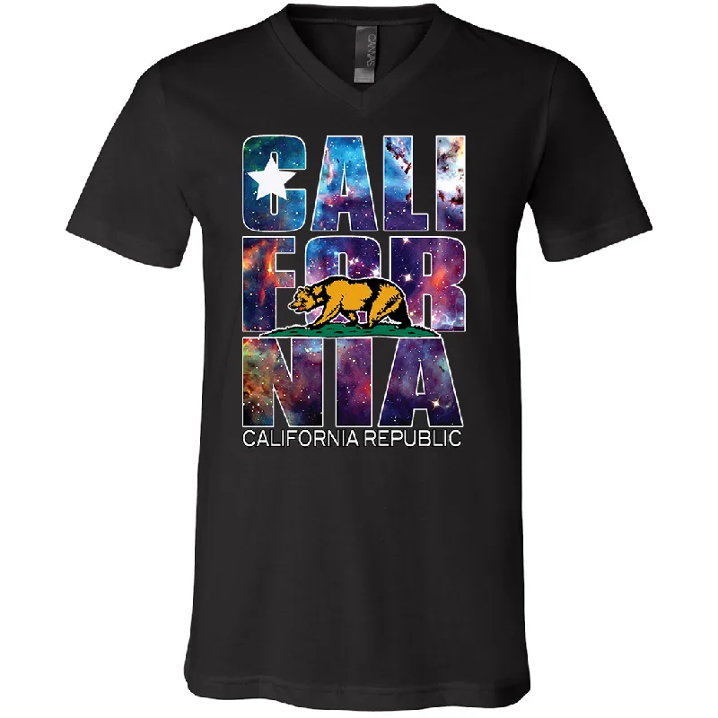 California Cosmic Retro Asst Colors V-Neck