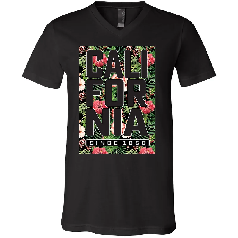 California Republic 1850 Floral Asst Colors V-Neck