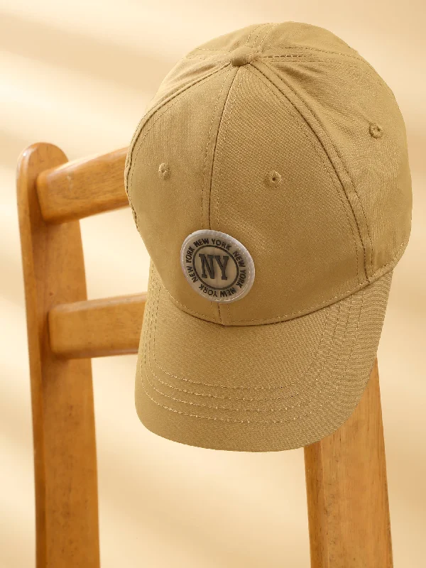 Unisex Khaki Fashion Single Side Cap