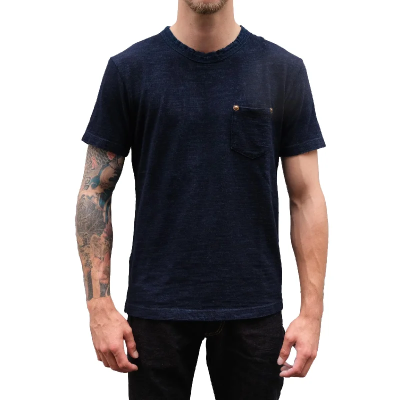 Pure Blue Japan Indigo Slub Pocket Tee