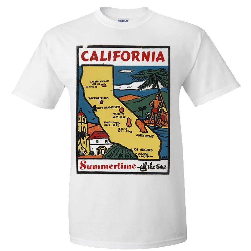 Vintage State Sticker California Asst Colors T-shirt/tee