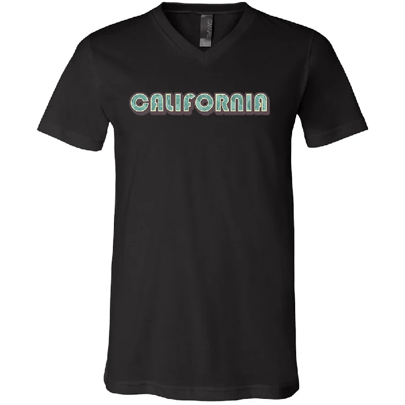 California 70's Blue Logo Asst Colors V-Neck