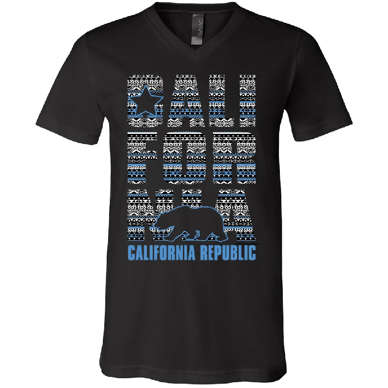 California Republic Tribal Aztec Asst Colors V-Neck