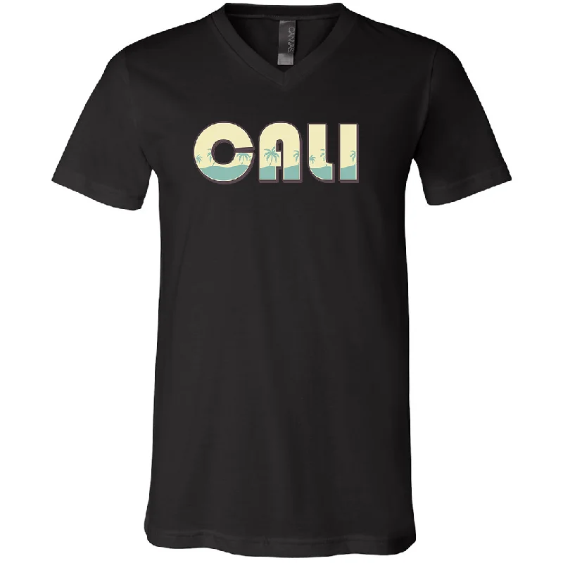 Cali 70's Palms Asst Colors V-Neck