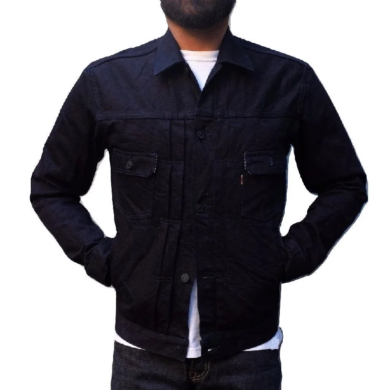 OD+MJ 15.7oz. Deep Indigo x Black Type 2 Mod Selvedge Jacket