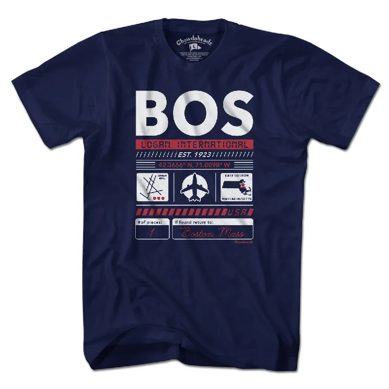 BOS Airport Code T-Shirt