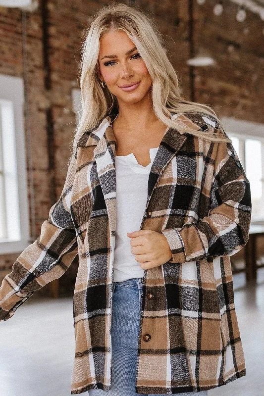 Danielle Plaid Flannel Jacket | S-2XL | PRE ORDER