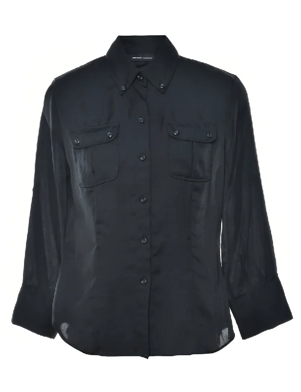 Long Sleeved Black Shirt - S