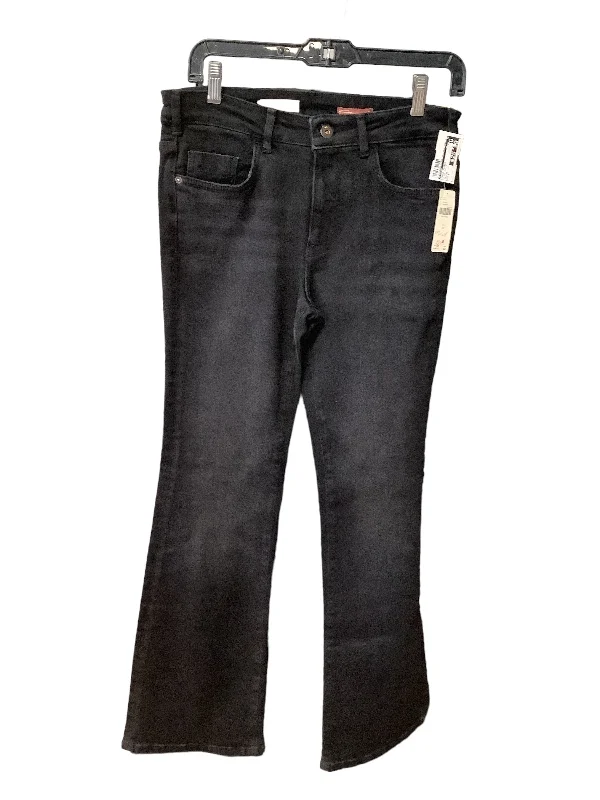 Black Denim Jeans Flared Pilcro, Size 6