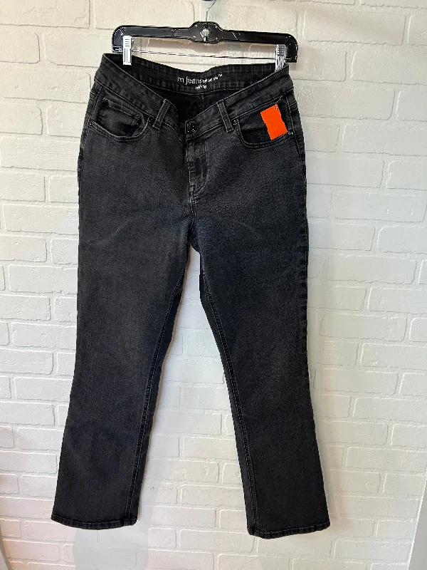 Black Denim Jeans Straight Maurices, Size 14