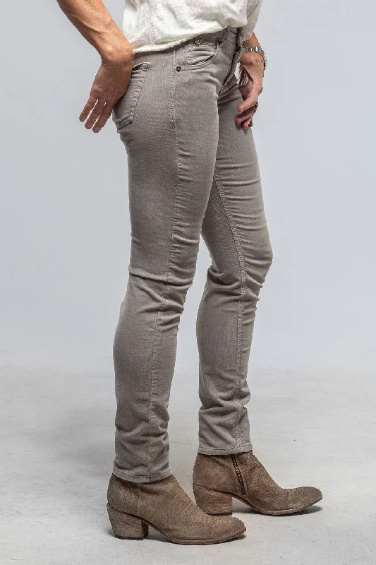 MAC Slim Baby Soft Corduroy In Light Ash Grey