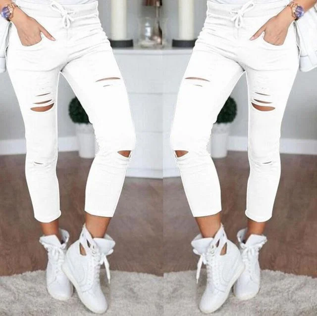 Distressed Denim Jeans