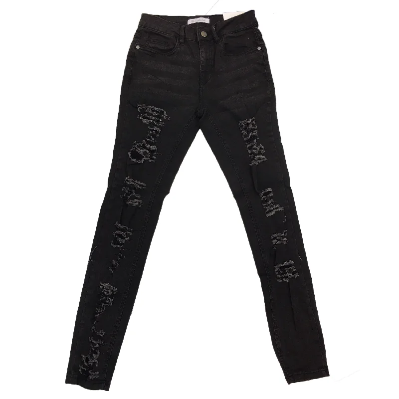 Pearl Collection Woman's Ripped Jean (Black)