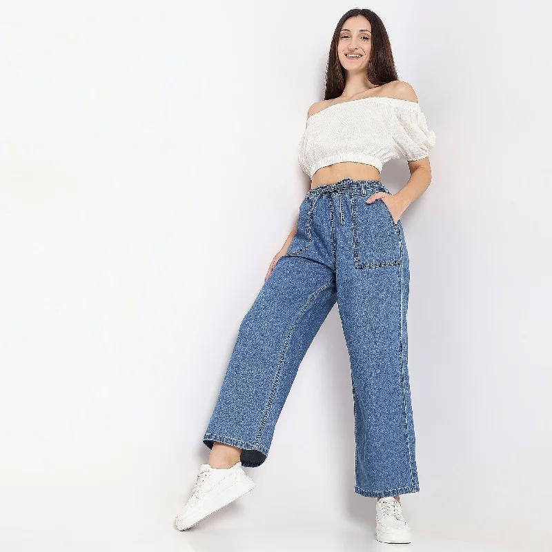 Regular Fit High Rise Jeans