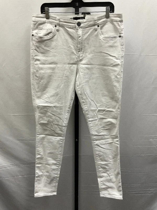 White Denim Jeans Skinny Kut, Size 14