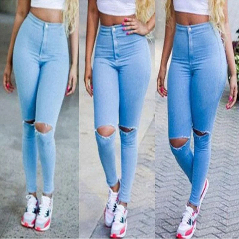 Light Denim Strech Skinny Jeans