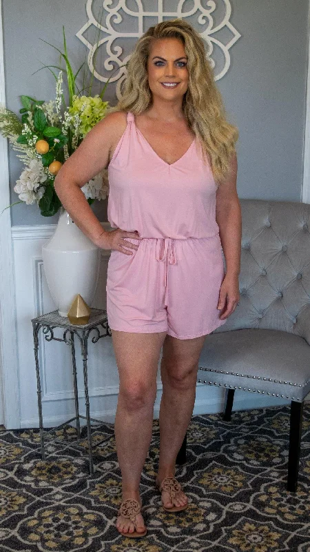 Dare to Dream Blushed and Bunched Romper