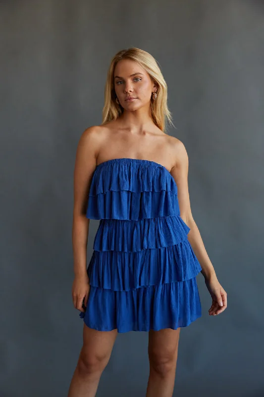 Kate Strapless Ruffle Romper