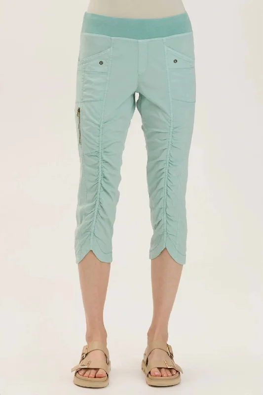 Iris Crop Pants In Aquifer Pigment