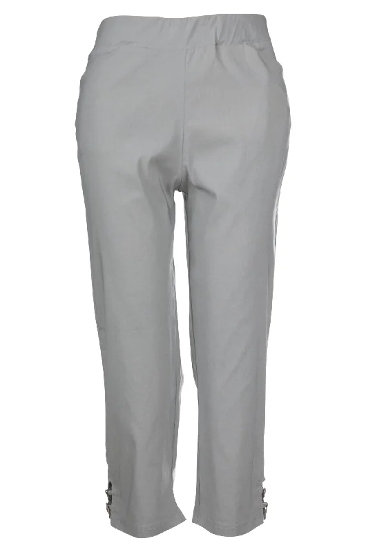 Platinum Bengaline Mid Calf Pant | SILVER | 6303A1